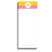 Yellow and Pink Stripe Tall Notes- REFILL ONLY