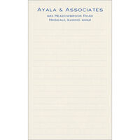 Ecru Jotter Cards with Ruled Lines