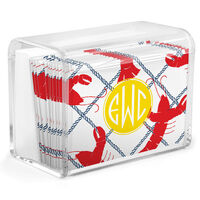 Rock Lobster Stationery in Acrylic Holder