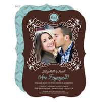 Brown Charming Bliss Invitations