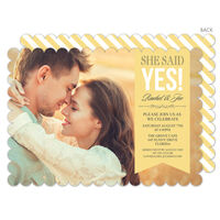 Butter Endearing Love Engagement Invitations