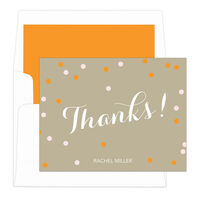 Dreamsicle Confetti Thank You Note Cards