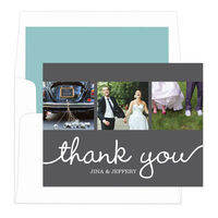 Grey Union Thank You Note Cards