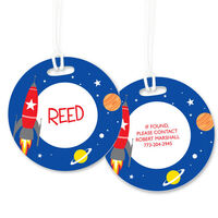 Space Rocket Luggage Tags