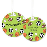 Sports Madness Luggage Tags