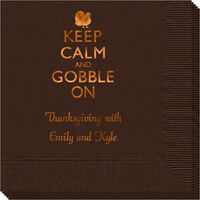 Keep Calm and Gobble On Napkins