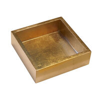 Gold Lacquer Luncheon Size Napkin Holder