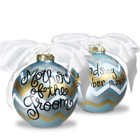 Mother of the Groom Glass Christmas Ornament