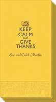 Keep Calm and Give Thanks Guest Towels