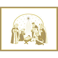 Embossed Nativity Holiday Cards