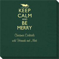Keep Calm and Be Merry Napkins