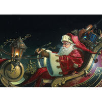 Father Christmas Sleigh Ride Holiday Cards