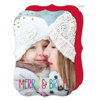 Colorful Merry and Bright Photo Cards