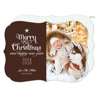 Chocolate Christmas Sloop Photo Cards