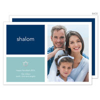 Shalom Color Block Photo Cards