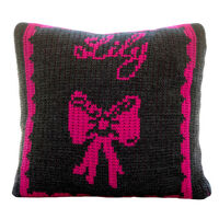 Tied with a Bow Knit Pillow