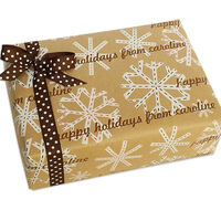 Krafty Flakes Holiday Personalized Gift Wrap
