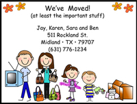 Just the Important Stuff Moving Cards