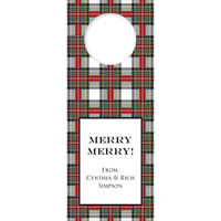 Stewart Plaid Wine Tags