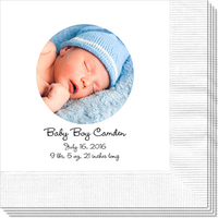 Design Your Own Full Color Baby Photo Napkins