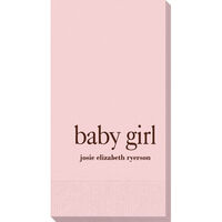 Big Word Baby Girl Guest Towels