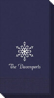 Stylized Snowflake Guest Towels
