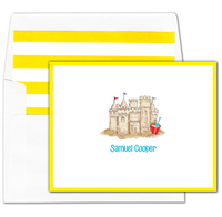 Sand Castle Foldover Note Cards