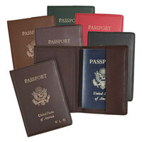 Personalized RFID Blocking Leather Passport Jackets