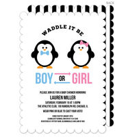 Waddle It Be Arch Shower Invitations