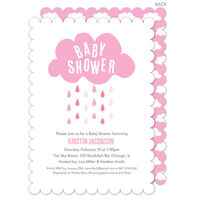 Pink Cloud Shower Invitations