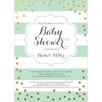 Confetti Baby Shower Invitations