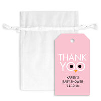 Thank Yoo Hanging Gift Tags with Organza Bags