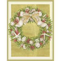 Seaside Wreath Holiday Cards