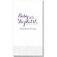 Baby Its Triplets Guest Towels