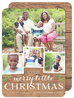 Rustic Christmas Memories Holiday Photo Cards