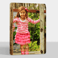 Merry Christmas Flourish Foil Vertical Flat Photo Cards