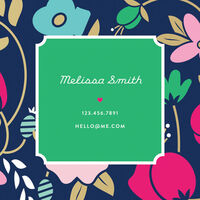 Fancy Floral Calling Cards
