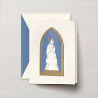 Engraved Mother and Child Christmas Card
