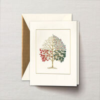 Engraved Four Seasons Holiday Greeting Card
