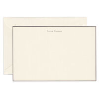Ecruwhite Bordered Correspondence Card