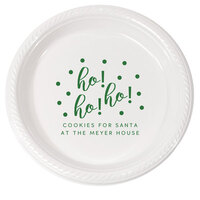 Confetti Dots Ho! Ho! Ho! Plastic Plates