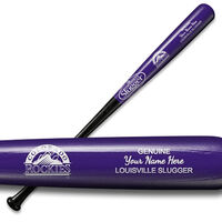 The Official Personalized Louisville Slugger with Colorado Rockies Logo