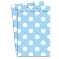 Blue Polka Dot Mommy Notepads