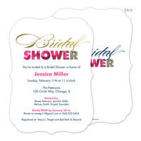 White Floral Bridal Shower Invitations