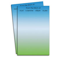 Blue Sunset Ombre Mommy Notepad