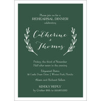 Spruce Lovely Branches Rehearsal Dinner Invitations