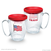 Personalized US Flag Tervis Mug