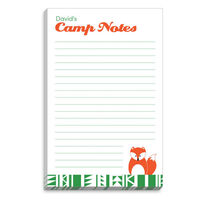 Green Border Fox Camp Notepads