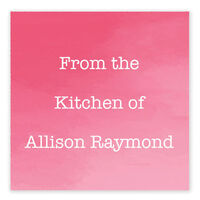 Pink Ombre Kitchen Square Stickers