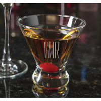 Maestro 7 oz. Stemless Martini Glassware Set of 4